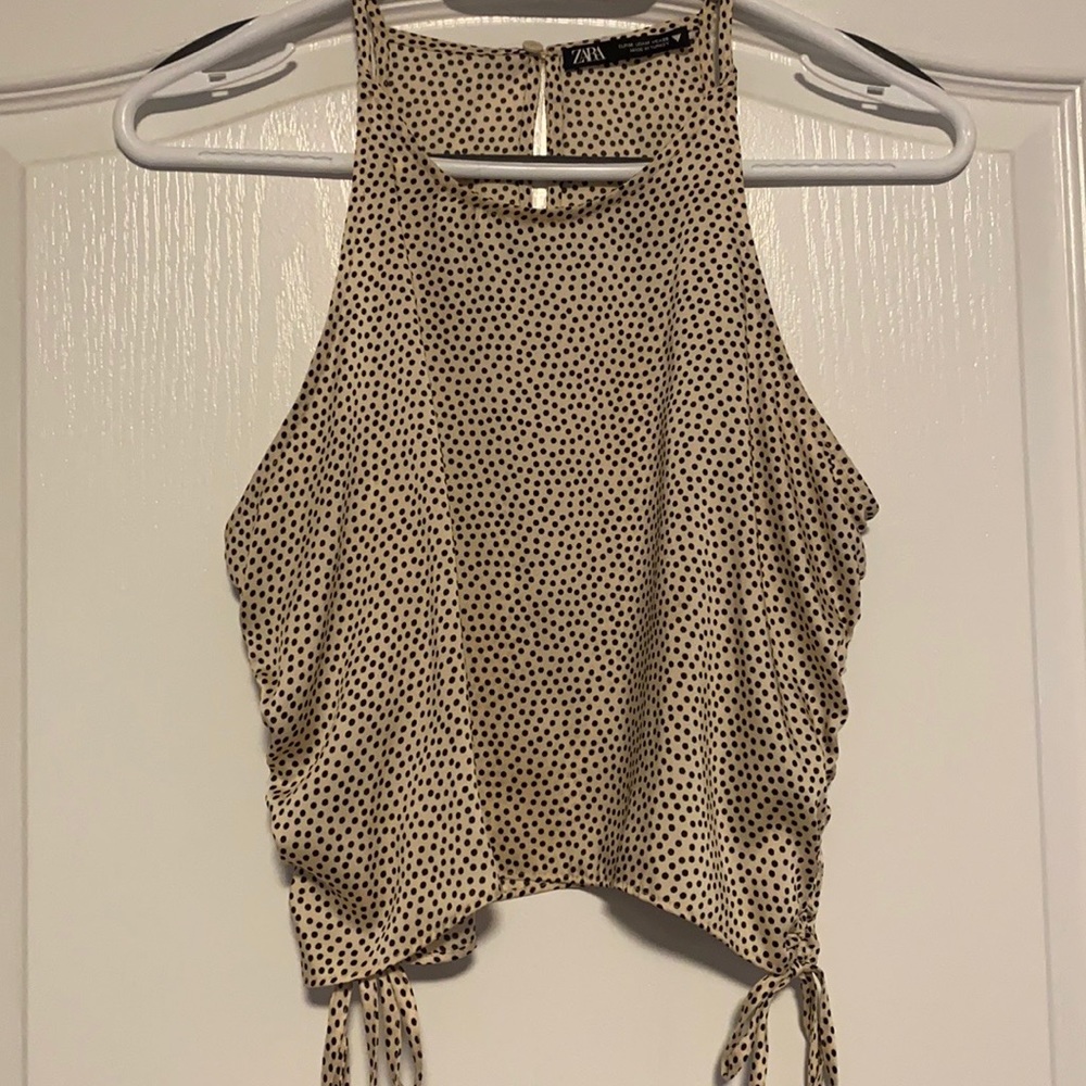 Zara Rushed Crop Top
